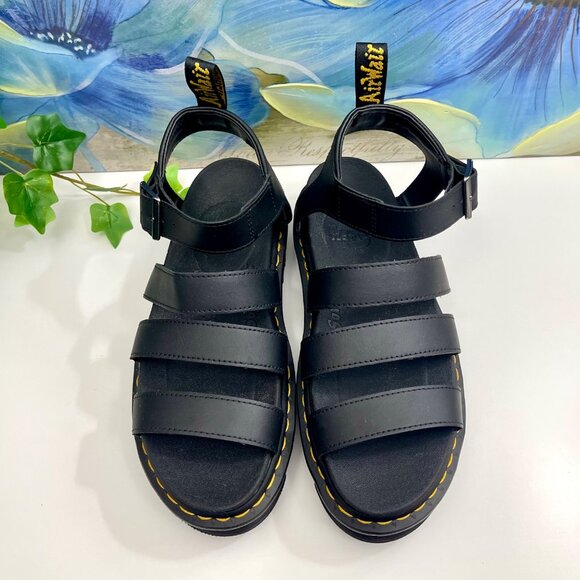 Dr. Martens Women's Blaire Platform Gladiator Sandal in Black Size 9 - Picture 10 of 12